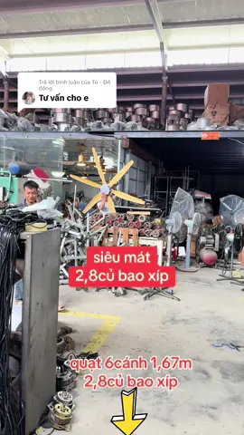 Trả lời @Tú - Đồ đồng quạt trần 6cánh 1,67m 2,8củ bao xíp 