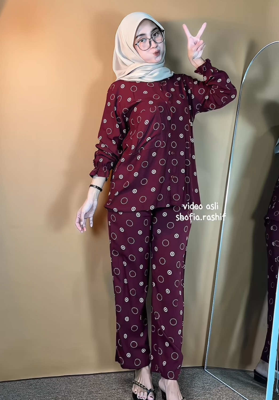 Rekomendasi piyama motif panjang lengan kerut💕 #fyp #oneset #piyama #piyamakekinian #setelanwanita 