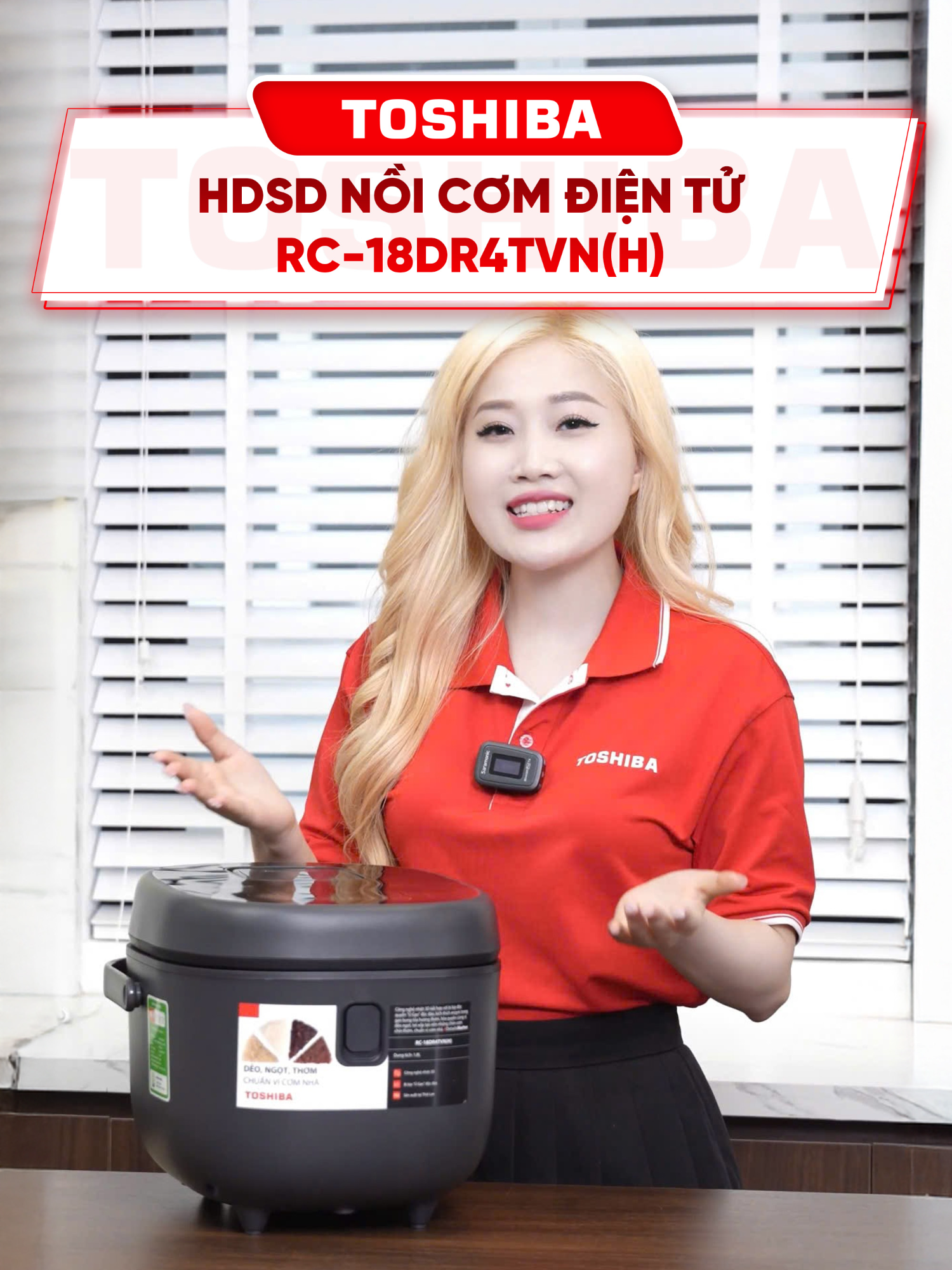 Hướng dẫn cách sử dụng các chức năng nấu của nồi cơm điện tử Toshiba RC-18DR4TVN(H) #ToshibaLifestyleVietnam #toshibavietnam #trending #hoplongecommerce #giga #toshiba #noicomdien