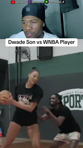 Can she score on a NBA center👀#basketball #goviral #reaction #fyp #foryoupage #NBA #WNBA #1v1 