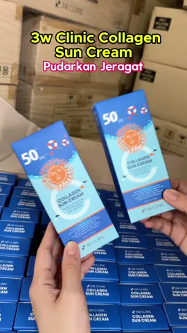 Kulit Jeragat + Sunburn？Sunscreen collagen ni best untuk pudarkan Jeragat 🤩#3wclinic #sunscreen #collagensunscreen #spf 