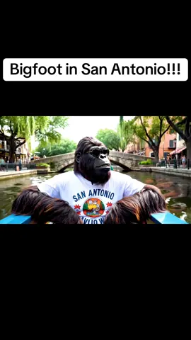 Bigfoot has touched ground in San Antonio!!!! #bigfoot #sanantonio #aigenerated #210 #texas #fyp 