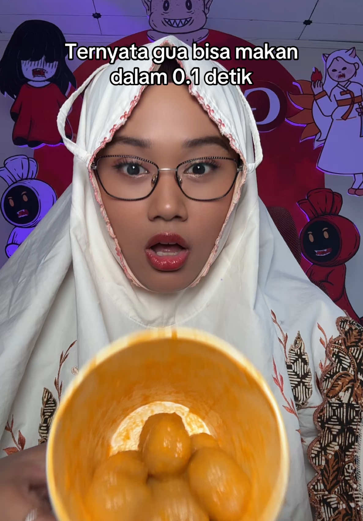Easy ternyata makan 0.1 detik😌🤌🏻 #GEROZ #ghinaeroz #BobociNyerem 