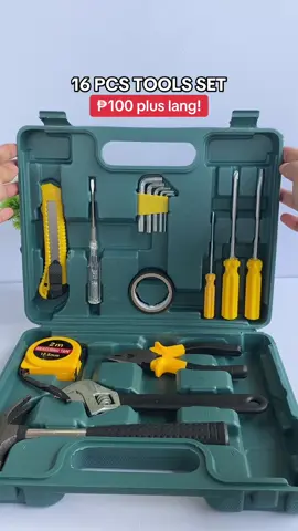 Hindi ko na kailangan manghiram ng tools, meron na kong sarili sa halagang ₱100 plus lang 😎 #tools #toolbox #toolboxset #toolset 