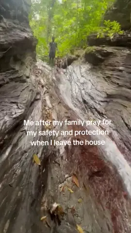 I'd like to think my parents prayers for ny safety worked #hikingadventures  #watercourse  #hikingtiktok 