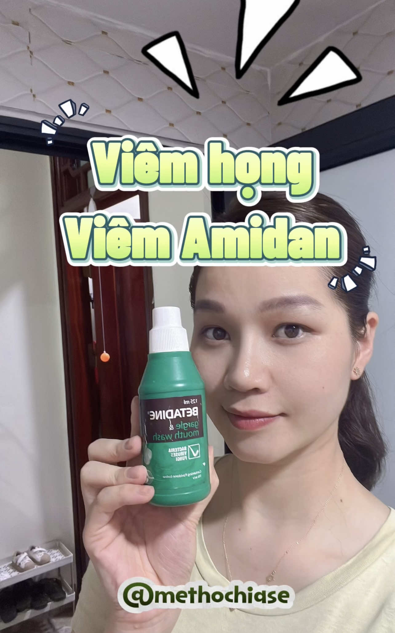 👉 Betadine súc họng giúp tiêu diệt vi khuẩn, virus, giảm viêm, giảm đau rát, ngăn ngừa viêm họng, viêm amidan hiệu quả! Tui dùng hai năm rồi, chia sẻ cho các mẹ đó. Ok lắm nha #BetadineSúcHọng #BảoVệHọng #DiệtKhuẩn #ViêmHọngSauSinh #ViêmAmidan #MẹBỉmSauSinh #MẹKhỏeConVui
