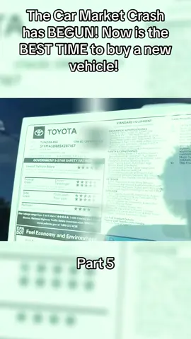 The Car Market Crash has BEGUN! Now is the BEST TIME to buy a new vehicle! 