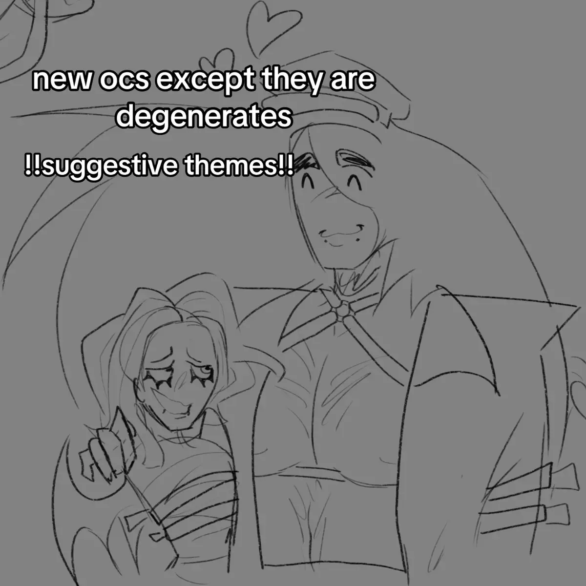 Frank Stoker (he/they/it) and Chastity (any prns). Freaks of nature. Entities that spawned from hell. Dunno what their lore is yet, im working on it. Also, I gave you a warning… #oc #ocs #originalcharacter #originalcharacters #art #freaky #demonoc #idkwhatelsetotag #horror #mpreg #? 