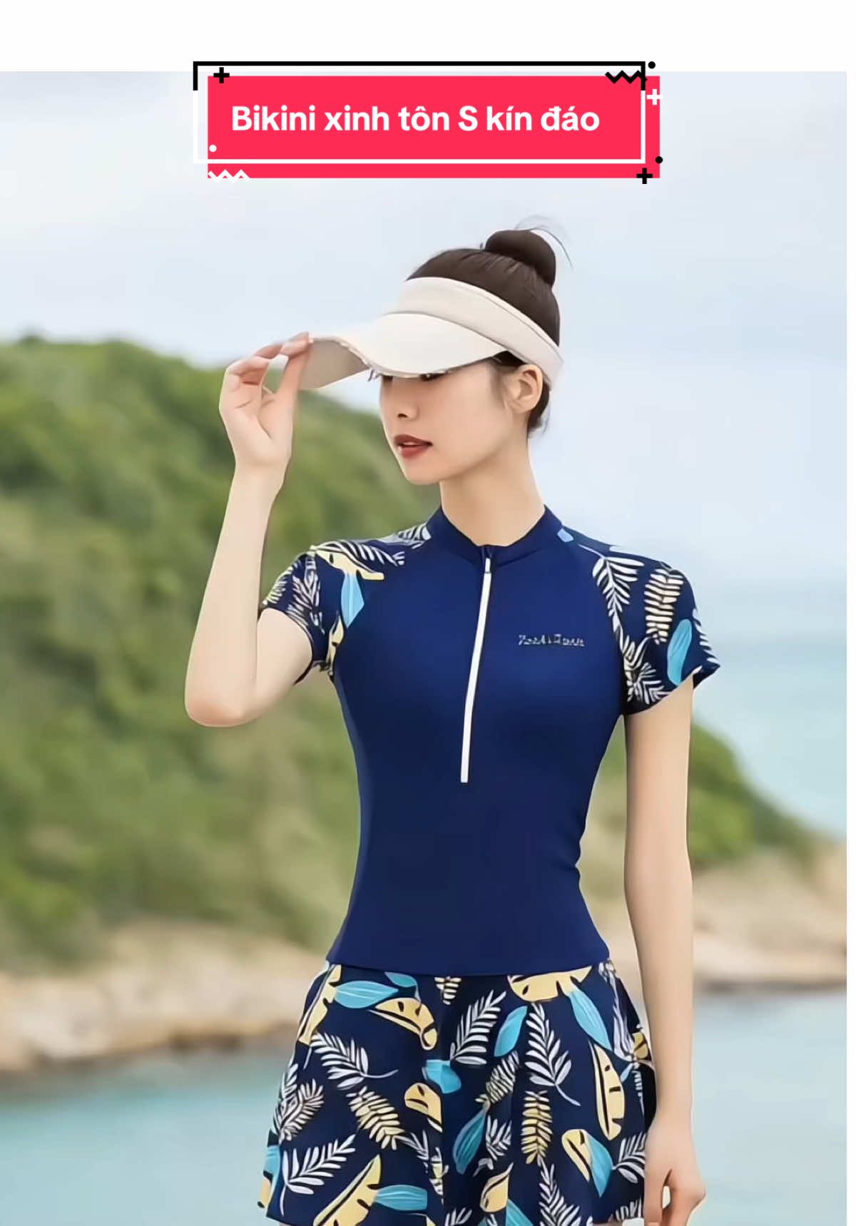 Đồ bơi tay dài che nắng #xh #hangshoping #bikini 