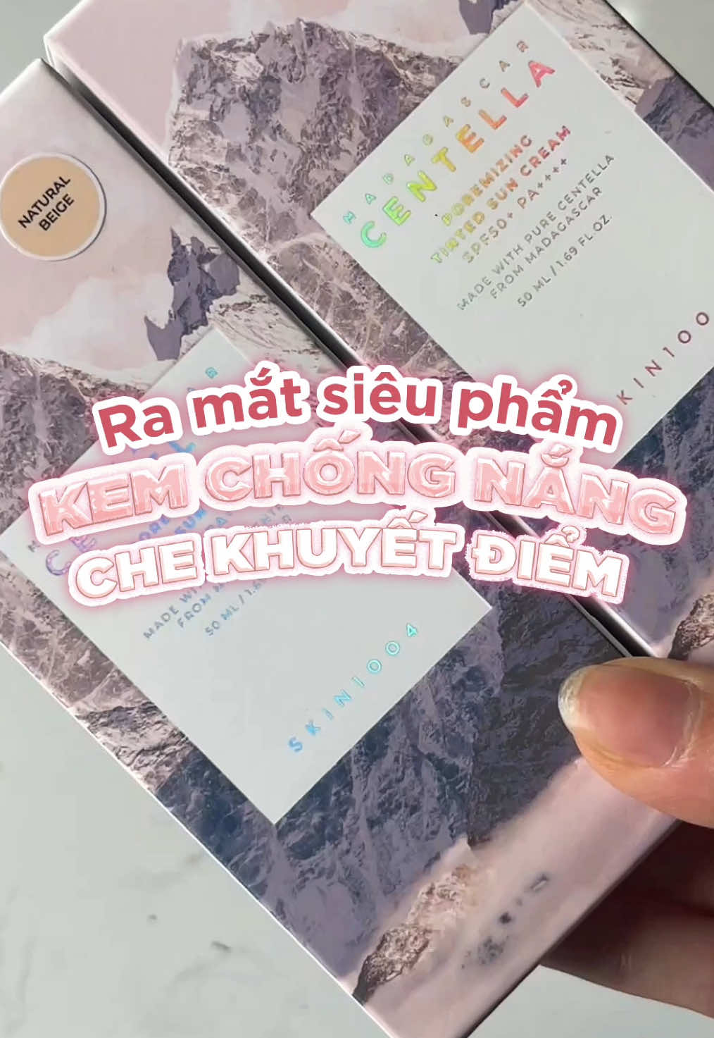 Siêu phẩm kem chống nắng nền - che khuyết điểm mới đã lên sóng. Thử ngay! #skin1004 #SKIN1004Vietnam #madagascar #centella #poremizing #tintedsuncream 