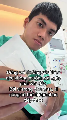 Suy thận đang trẻ hóa. Đừng để tuổi trẻ của bạn đánh đổi bằng những năm tháng bệnh tật #suythan #chaythan 