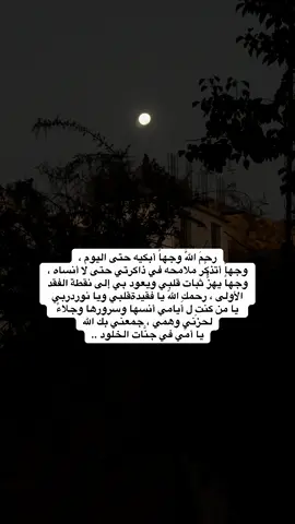 #رحمك_الله_يا_فقيدة_قلبي💔 #حنين #فراق #شوق #أمي #يوم_الجمعه #أمي_جنتي #دعاء_يريح_القلوب #صلو_على_رسول_الله_صل_الله_عليه_وسلم #الشعب_الصيني_ماله_حل😂😂 #لايك_متابعه_اكسبلور_كومنت #explore 