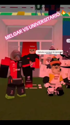 MELGAR VS UNIVERSITARIO DE DEPORTES🔥🔥 #fyppp #robloxperu #liga1roblox #foryou #paratii #fyp #universitario #melgar 
