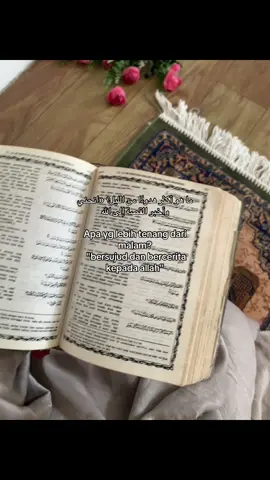 ‎ما هو أكثر هدوءًا من الليل؟ «انحني وأخبر القصة إلى الله apa yg lebih tenang dari malam? 