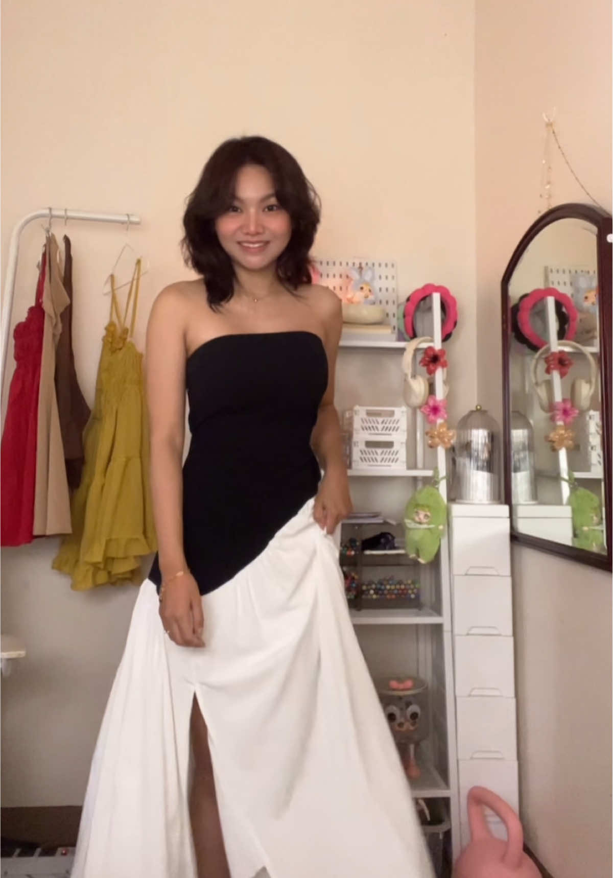 black and white prom dress inspo (pwede din for civil wedding 🤭) #promdress #civilweddingdress #longdress #semiformaldress 