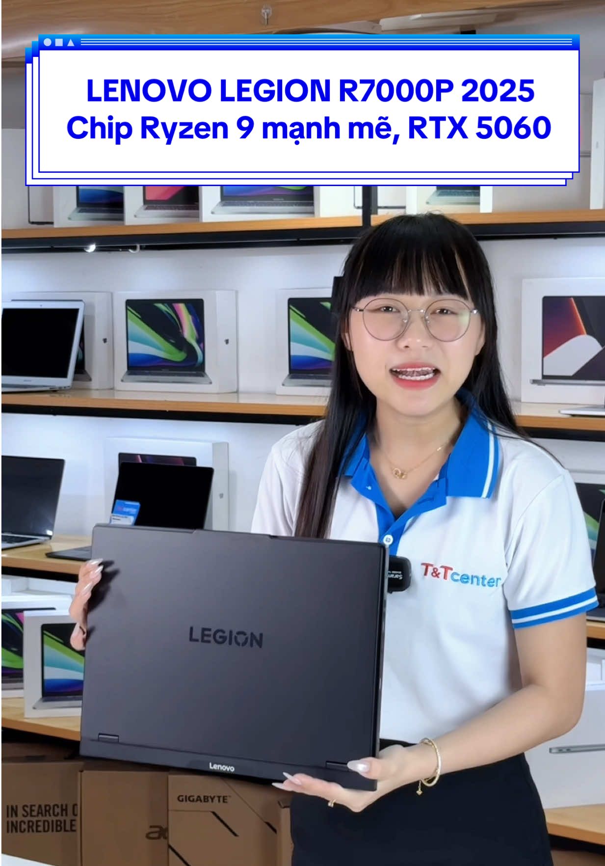 LENOVO LEGION R7000P 2025 (mới) cập bến tại T&T Center 💙 #lenovo #legion #r7000p #xuhuong #gaming2025 