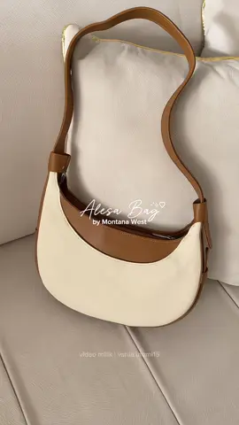 Kombinasi warnanya cakep banget 😍 @MontanaWest Indonesia #shoulderbag #canvasbag #beige 
