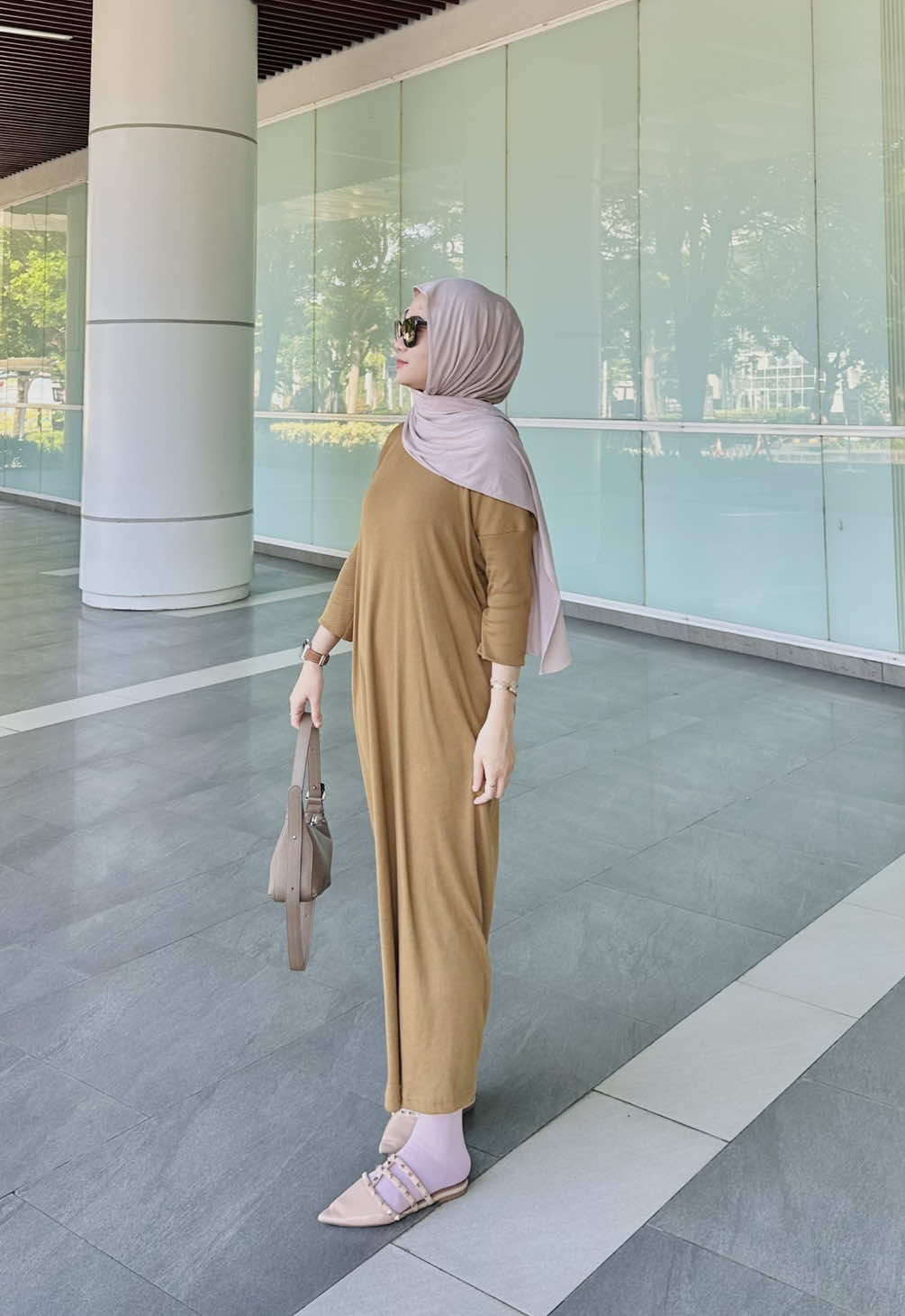 Dress knit premium warna bronze #outfitideas #fypシ゚viral #affiliatemarketing #mididress #fyp 