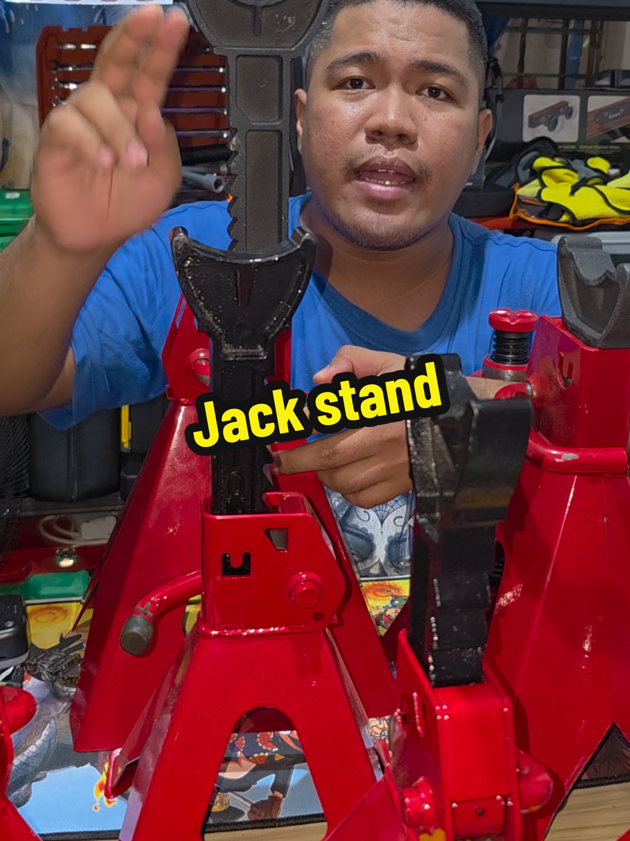 Kailangan sa Jack Stand dapat yung matibay katulad nito 3tons 6tons jack stand #jackforcars #jackstand6ton #jackstand #bosstante #fyp 