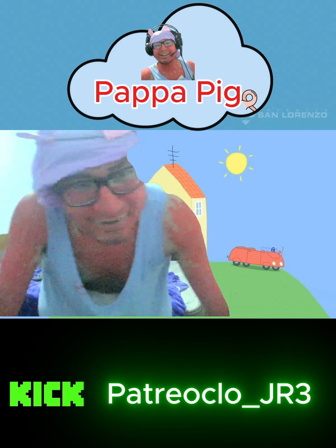 Papa cerdito o Dodoria #fyp #humor #viralllllll #show #chowchow #kickperu #clip #cosplayers #streamer #peppapig #kick