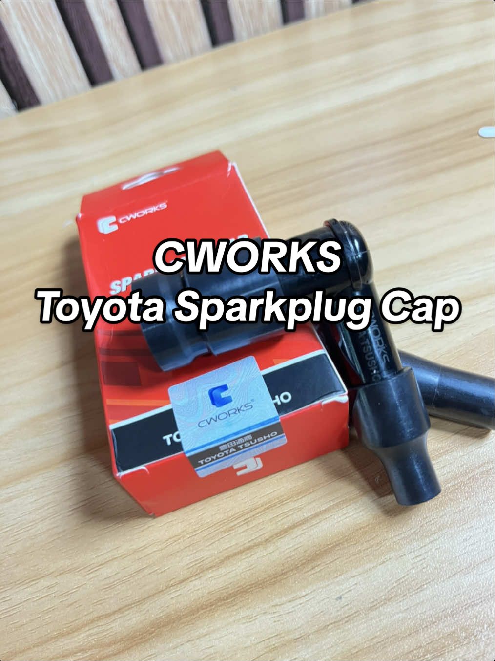CWORKS Toyota Sparkplug Cap 👌🏻 #sparkplugcap #cworkstoyotatsusho #sparkplug 