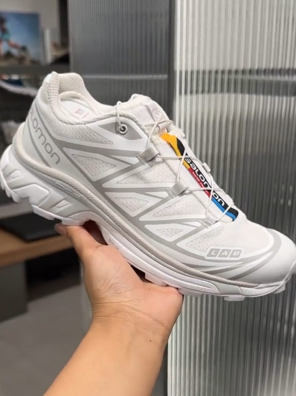 Salomon XT6 White Lunar Rock #salomon #salomonxt6 #trailrunning #original #yourpage 