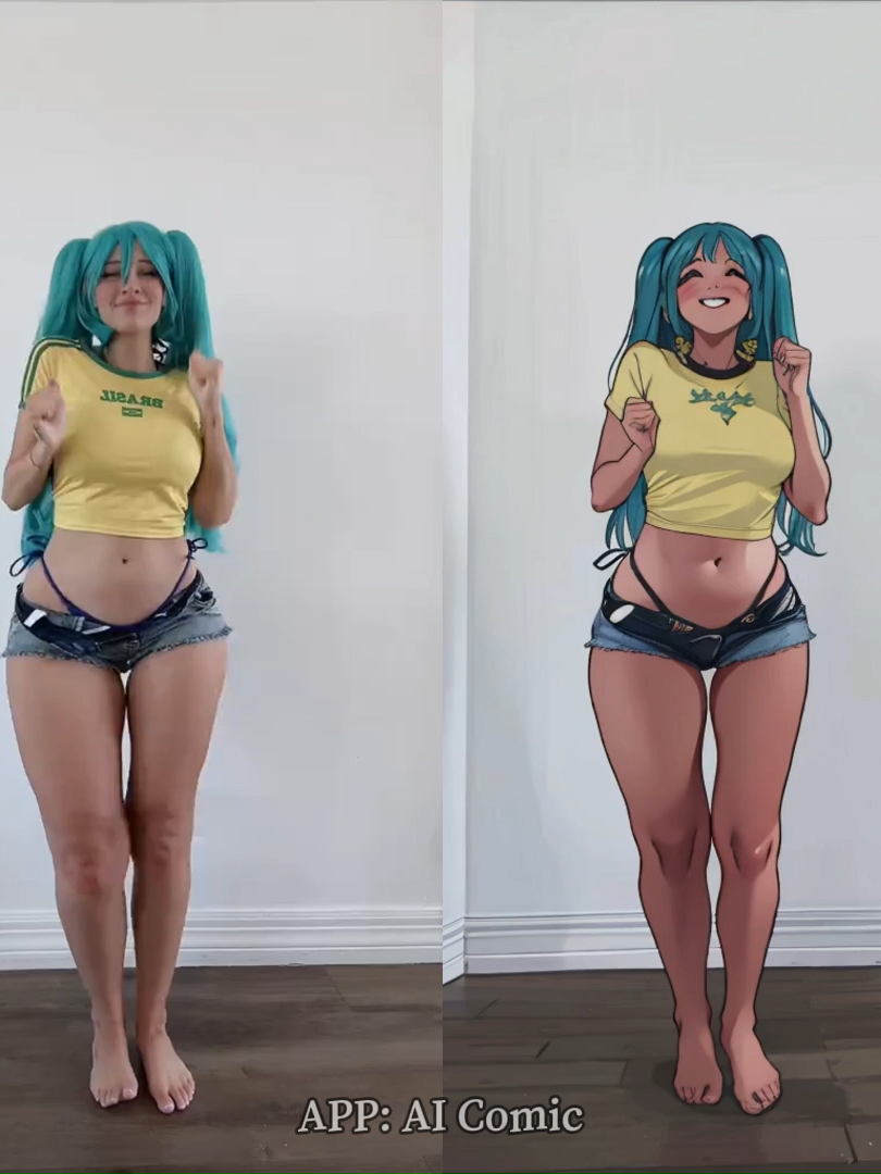 check my bio to try the free anime filter😍 #hatsunemiku #miku #brazilianmiku #mikubrasileira #hatsunemikucosplay #mikubrazil #初音ミク #コスプレ #Dance