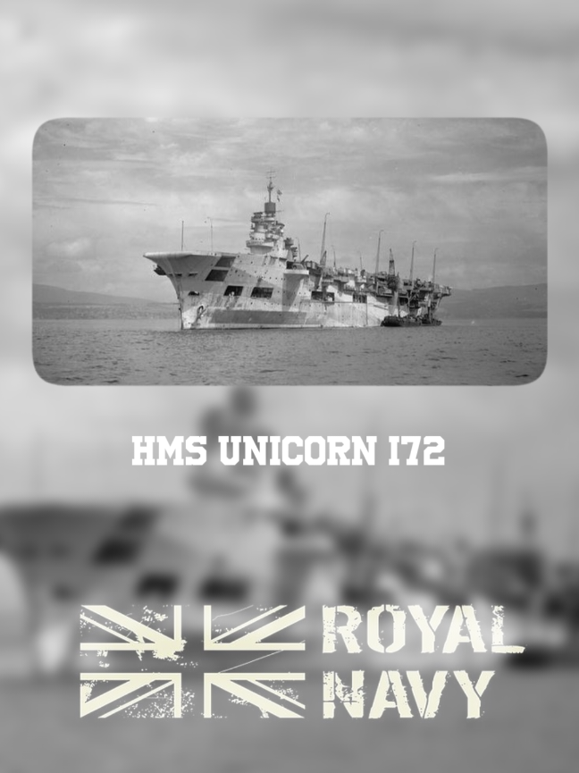 PENJELASAN ↓↓ HMS Unicorn adalah kapal perbaikan pesawat terbang dan kapal induk ringan yang dibangun untuk Angkatan Laut Kerajaan pada akhir 1930-an. Kapal ini selesai dibangun selama Perang Dunia II dan menyediakan perlindungan udara selama pendaratan amfibi di Salerno, Italia , pada September 1943. Kapal tersebut dipindahkan ke Armada Timur di Samudra Hindia pada akhir tahun. Unicorn mendukung kapal induk armada tersebut dalam operasi mereka hingga Armada Pasifik Inggris (BPF) dibentuk pada November 1944. Kapal ini dipindahkan ke Australia pada awal 1945 untuk mendukung operasi BPF selama Operasi Iceberg , invasi Sekutu ke Okinawa pada bulan Mei. Untuk mempersingkat waktu yang dibutuhkan untuk mengisi ulang kapal induk BPF, kapal tersebut berpangkalan di Kepulauan Admiralty dan Kepulauan Filipina hingga Jepang menyerah pada bulan Agustus. Unicorn dinonaktifkan dan ditempatkan sebagai cadangan ketika kembali ke Inggris pada bulan Januari 1946. #fyp #xyzbca #History #ww2 #ship #royalnavy #war #aircraftcarrier 