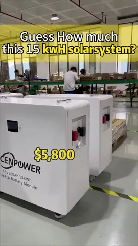 Guess how much this 15kwh solar system?#Gecen #homeenergystorage #factory #powerwall #renewableenergy #solarpower #backuppowersupply #energvstoragesys #lithiumbattery #lifepo4 