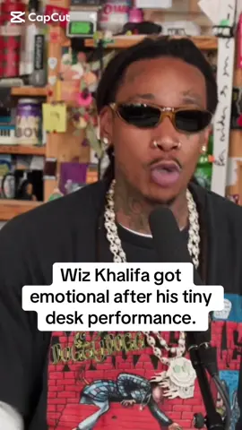 Wiz Khalifa got emotional#wiz #tinydesk #performing 