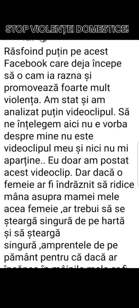 STOP VIOLENȚEI DOMESTICE CUM SA BATJOCOREȘTI MAMA CARE TE-A NĂSCUT 🤬🤬🤬  CUM SĂ PERMIȚI AȘA CEVA???   