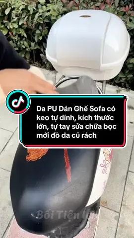 Da PU Dán Ghế Sofa có keo tự dính, kích thước lớn, tự tay sửa chữa bọc mới đồ da cũ rách #dodungtienich #xuhuong 