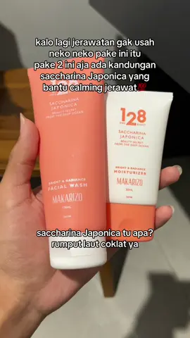 gak usah neko neko kalo lagi jerawatan,pake basic aja dulu👌🏼 #saccharinajapponica #128bymakarizo #acneskincare #jerawatan 