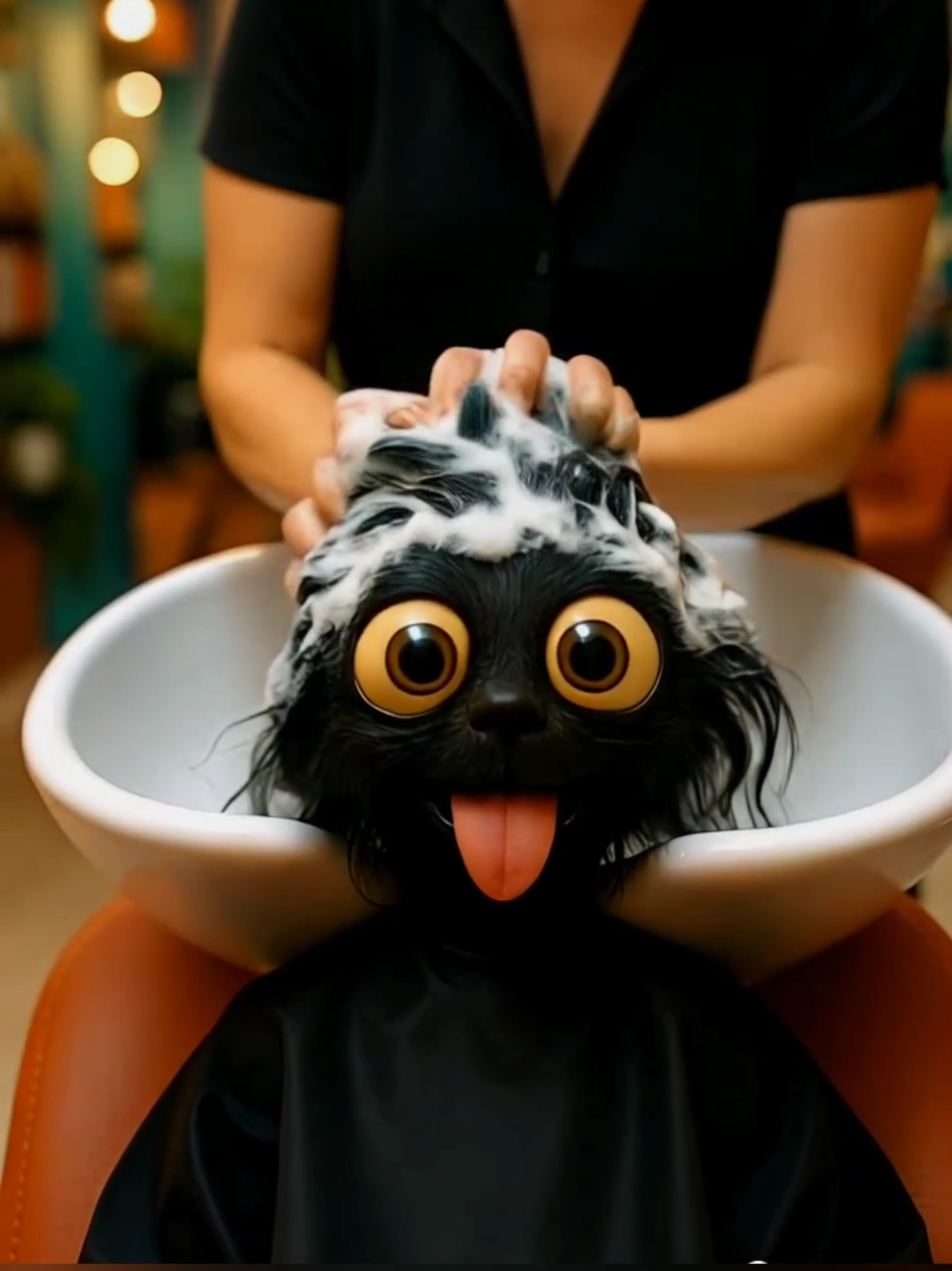 ✂️🪮В парикмахерской🪮✂️  #family #animal #foryoupage❤️❤️ #foryou #funny #vibes #ai #viral #viraltrend #shorts #tiktoker #aicreation #familytime #hellotiktok 
