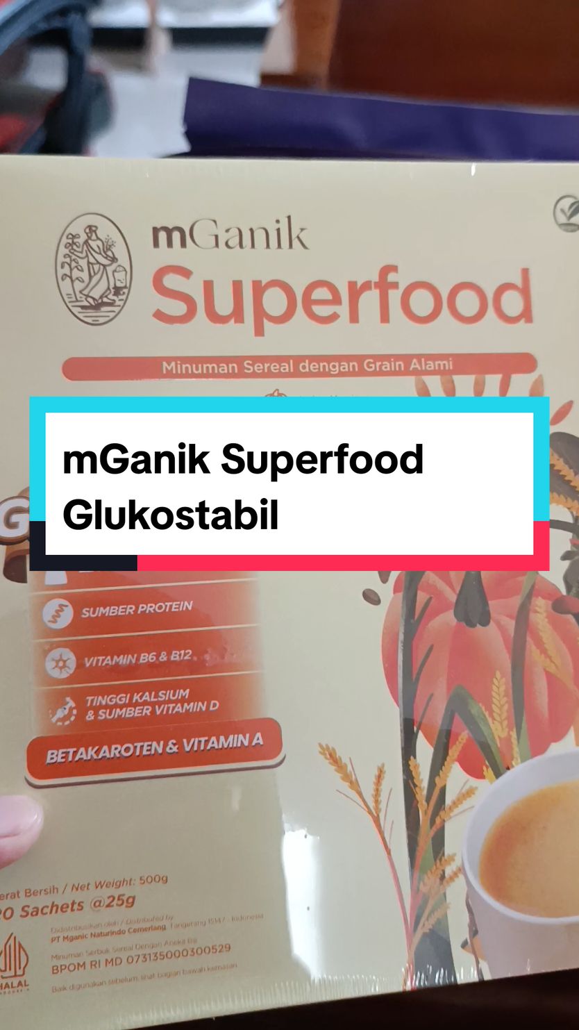 mGanik Superfood Glukostabil. #mganik #mganikmultigrain #mganiksuperfood #mganiksuperfoodpumpkin #mganiksuperfoodroyalkurma 