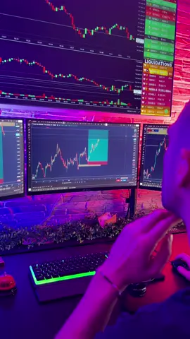 Aimerais-tu avoir un bureau comme ça ? #trader #bitcoin #setup 