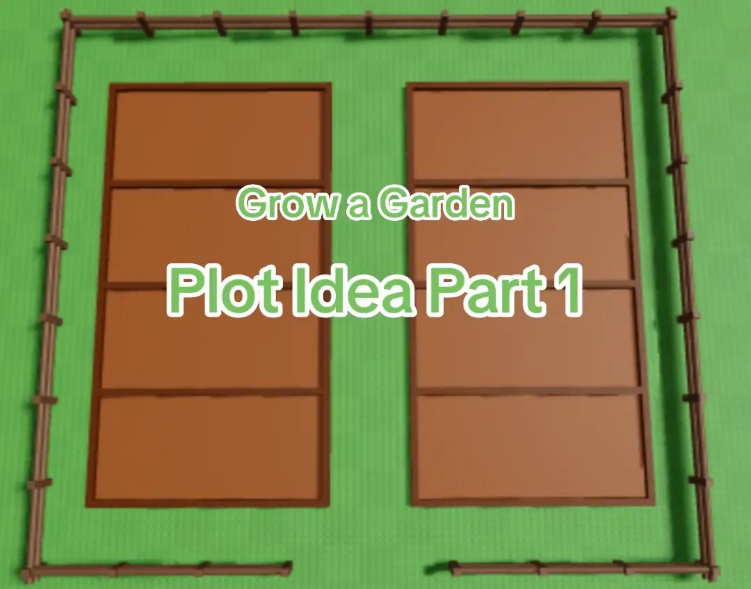 Basic Plot idea Part 1 #growagarden #roblox #plotideas #fyp #goviral 