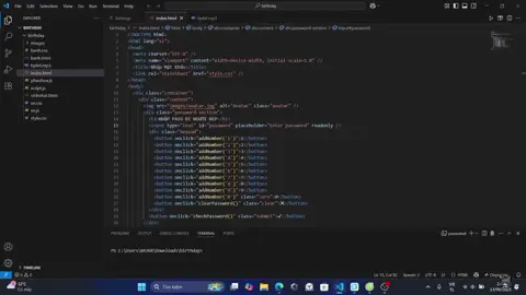Code sinh nhật ae ơi 🗿  #XuHuongTikTok #htmlcssjs #CodeNgheThuat #TikTokCode #sinhnhat #birthday #xh #xhtiktok#tiktokvn