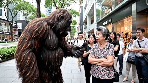 Bigfoot interview aunty who like to scold people #bigfoot #singapore #Vlog #veo3 #singlish 