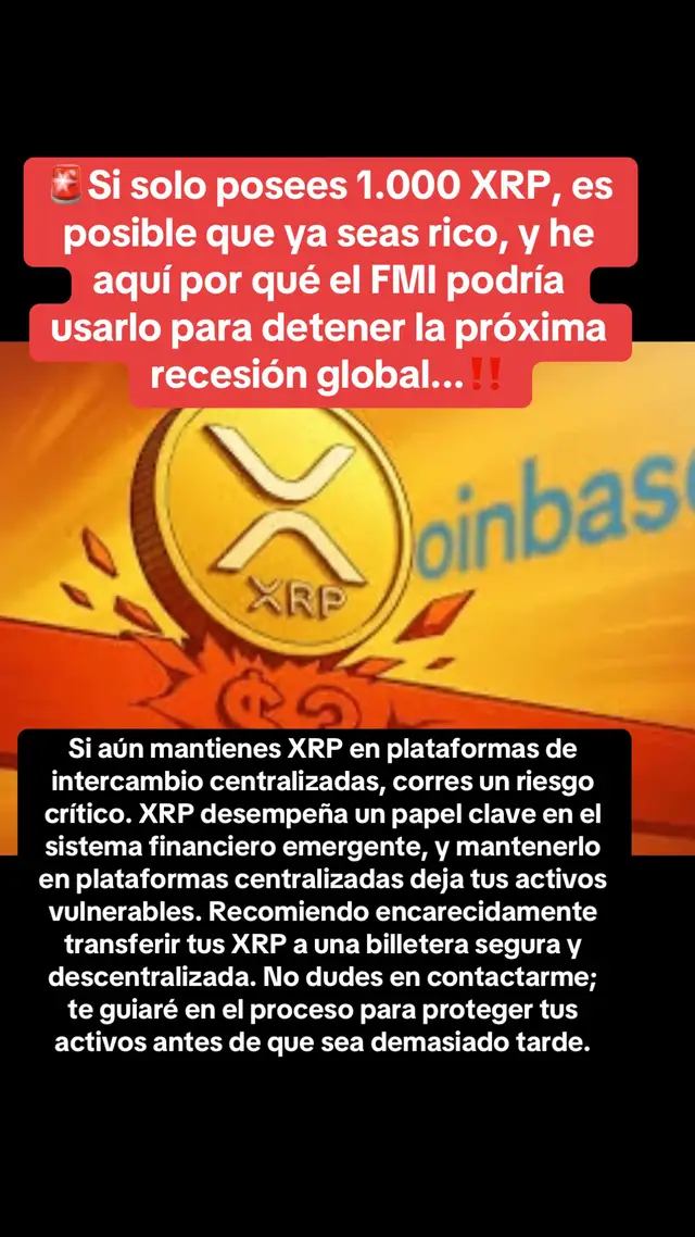 🚨Plataformas centralizadas = control limitado.🚨 Monederos descentralizados = propiedad total.🔐 Si realmente crees en el papel de #xrp en el futuro, asegúralo adecuadamente. Transfiere tus activos a un monedero descentralizado y confiable hoy mismo.🔔🔕 ¿Necesitas ayuda para configurarlo? Escríbeme: te  ☎️guiaré en todo el proceso y te ayudaré a prepararte antes de que sea demasiado tarde.  #XRP #XRPArmy #XRPCommunity #CryptoNews #XRPUpdate #XRPHolders #XRP2025 #RippleXRP #CryptoTikTok #XRPisReady #XRPbullrun #CryptoInvestor #CryptoEducation #CryptoAlert #RippleArmy #DeFi #XRPwallet #XRPmovement #CryptoTips #XRPrealTalk