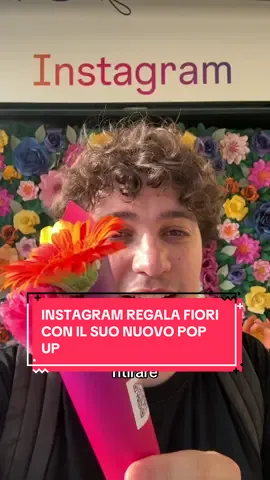 Instagram regala fiori con il suo Pop Up a Milano 💐 #popup #instagram #popupstore #milano 
