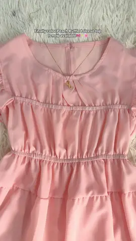 Cute round neck Ruffled sleeve top🌸 may color peach na andami nagahahanap ng color na to🥹 get na mga sis🙏#ruffledtop#ruffledsleeves#top#topsforwomen 