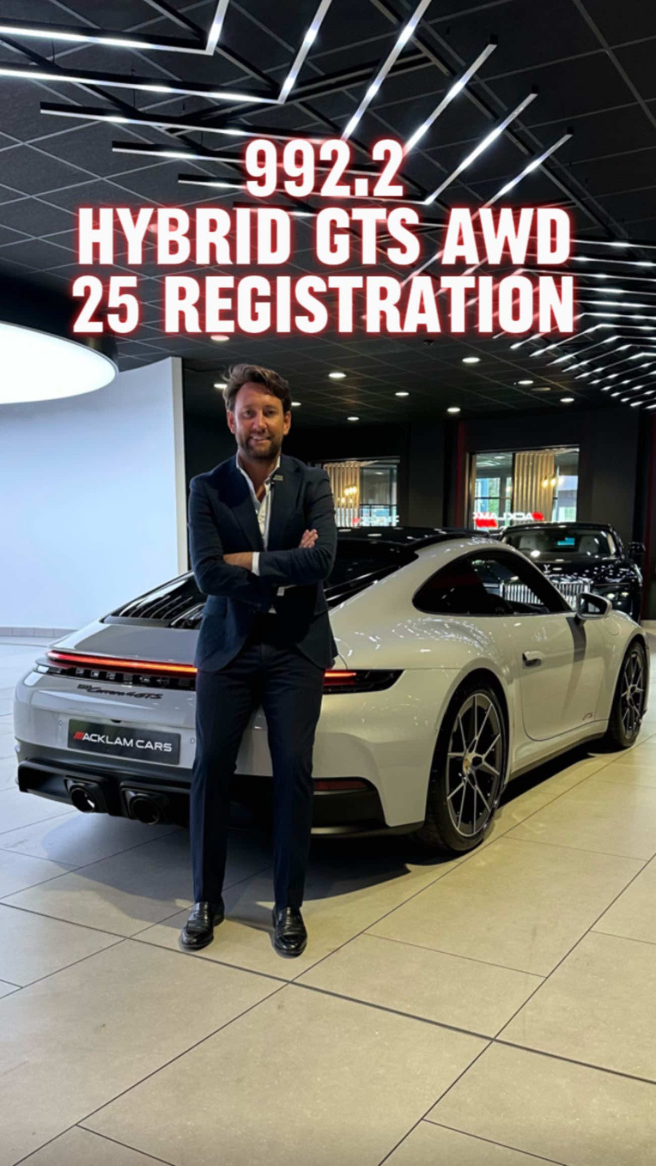 Ice Grey 992.2 911 with GTS T-Hybrid Performance, All Wheel Drive usability & a beautiful features list to tick every box 💨 25 Reg Porsche 911 3.6 Carrera 4 GTS Coupe (992.2) Live Priced at £147,990 - Buy & Reserve Online - Contact Liam on 07795623213 or Business WhatsApp us on 07724101010 📲 ✔️Full PPF ✔️Interior package GTS ✔️Lifting System Front Axle ✔️20/21” Carrera S Alloys ✔️18 Way Electric Adaptive Sports Seats Plus ✔️Electric Slide & Tilt Glass Sunroof ✔️Surround View with Active Parking Support ✔️Adaptive Cruise Control ✔️BOSE Surround Sound System As new with only 539 miles #porsche911 #carrera4gts #gts #acklamcars
