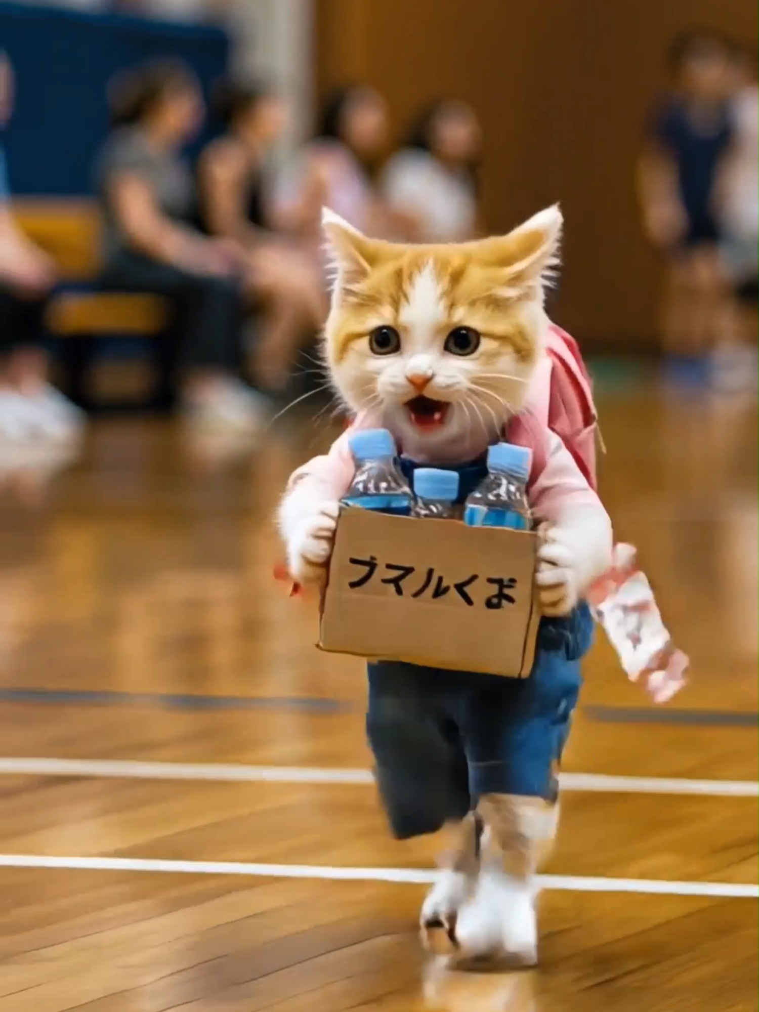 AIにゃんこちんがバレーボールに挑戦！？　#AI猫 #ai猫にゃんこちん #猫好きさんと繋がりたい #AICAT #AICATcooking #ai猫料理#momizizmmusicもみじば