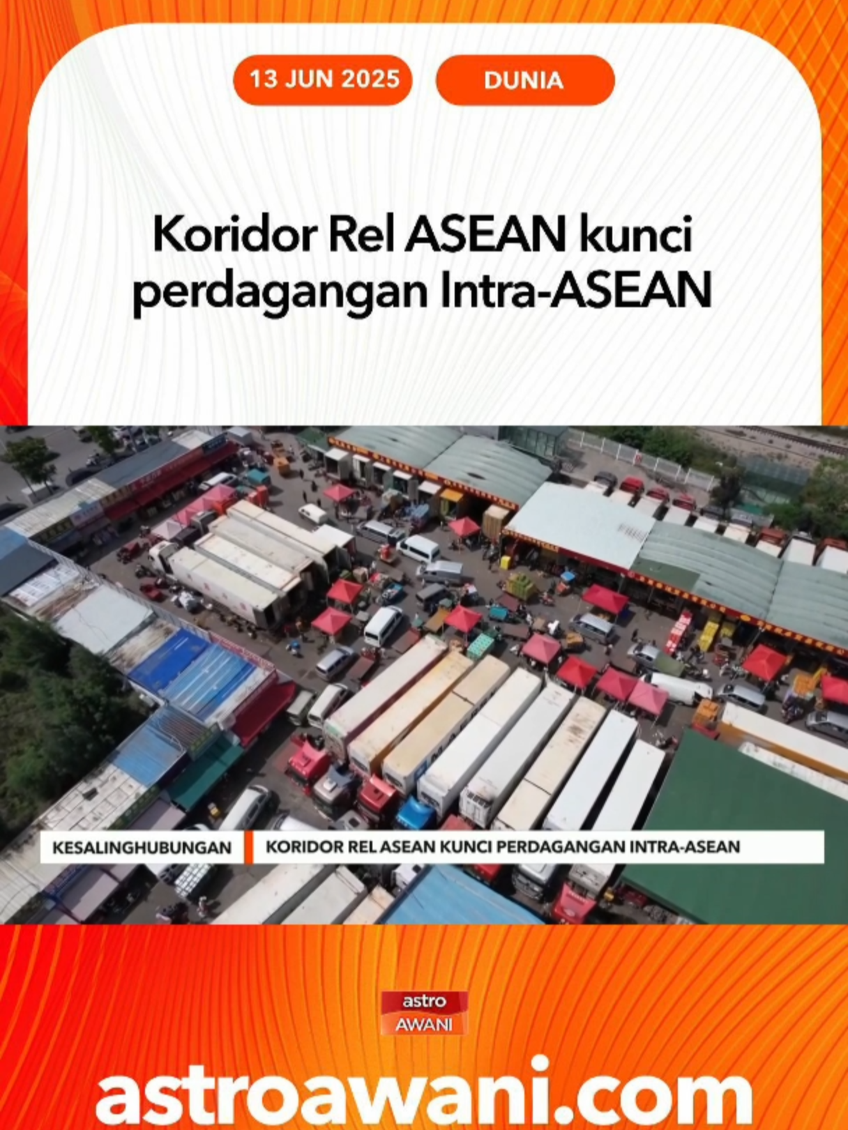 Usaha mengukuhkan kesalinghubungan serantau perlu diberi keutamaan oleh negara-negara anggota ASEAN, kata pakar, sebagai langkah menangani cabaran perdagangan global akibat perang tarif. #AWANInews