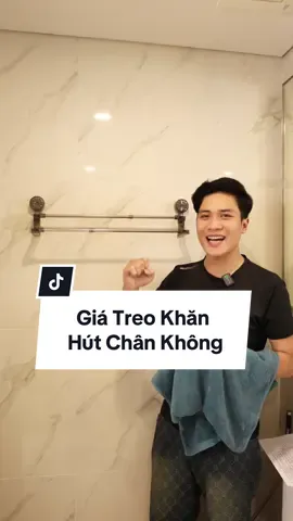 Giá treo khăn gắn tường HÚT CHÂN KHÔNG - Lắp đặt dễ dàng KHÔNG CẦN KHOAN ĐỤC #housecare #sanphamxuhuong #runggiadung2 #xuhuongtiktok #ttlk #giadungnhatam #giatreokhandantuong #giatreokhantam 