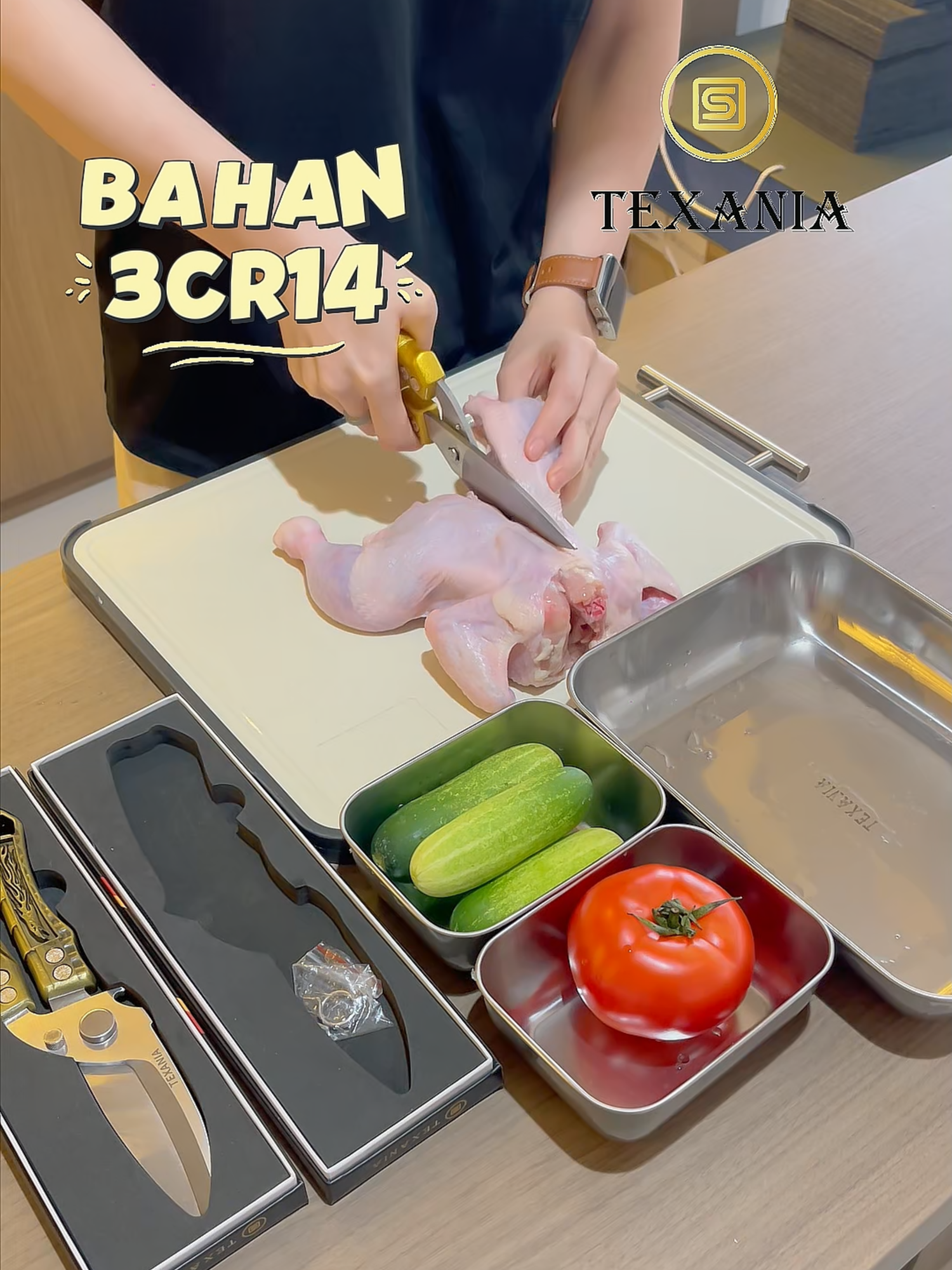 MASAK JADI MUDAH... #antilengket #serbagunamultifungsi #antikarat #cantik #viral #viralvideo #fyp #fypシ゚ #food #foodgrade #banyakbonus ##gunting #guntingsultan #guntingdapur