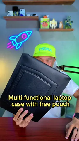 Multi-functional laptop case with free pouch #ipadcase #macbookcase 