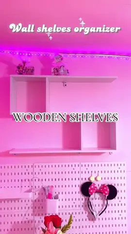 Sobrang ganda ang aesthetic 🎀💗🌸#shelves #wallshelves #livingroomshelves #roomdecor#floatingwallshelf #wallhangingshelves #wallmountedshelves #woodenshelves 