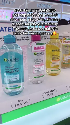 Nước tẩy trang GARNIER #garnier#garnierthailand#garnierskincare#nuoctaytrang#nuoctaytrangsachsau#nuoctaytranggarnier#skincare#goclamdep#xuhuongtiktok#foryou  
